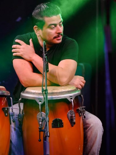 Fernando "Memo" Garcia — Percussionist with Orquesta la Yunqueña (OLY)